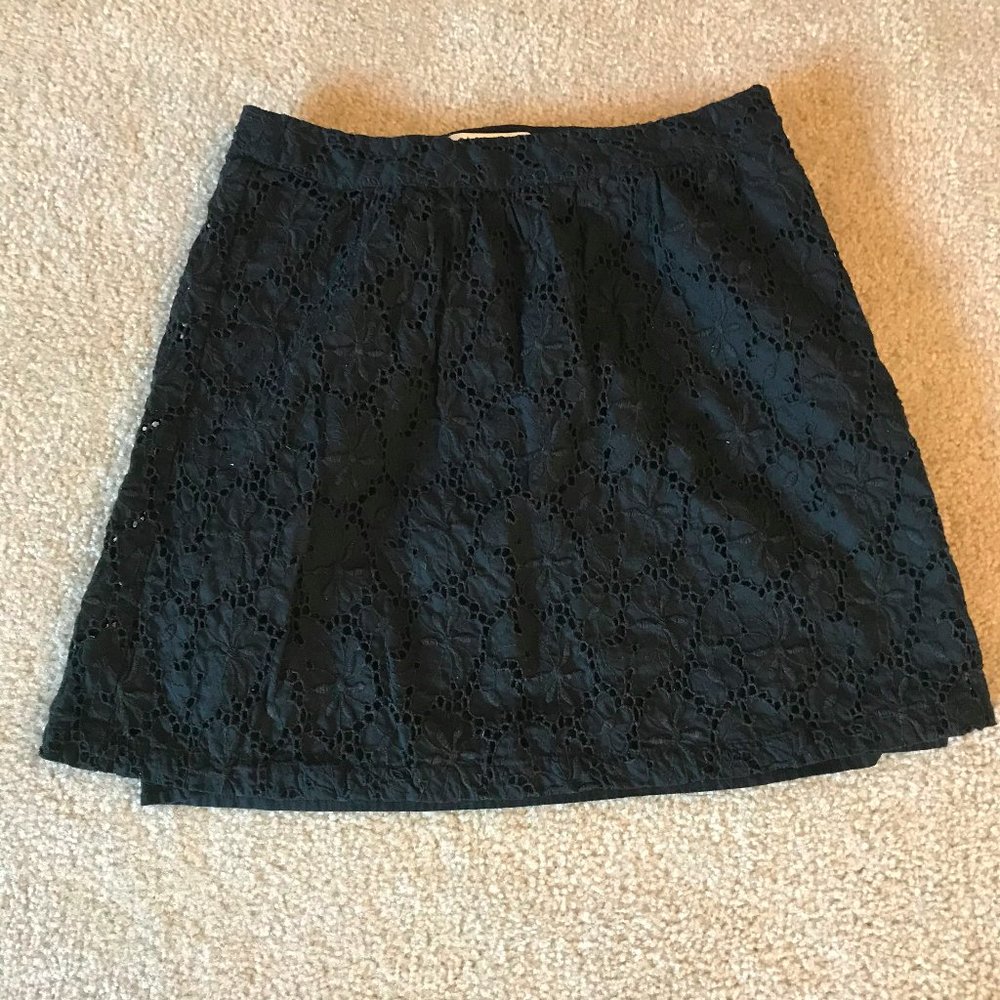 Women's LOFT Black Skirt 6